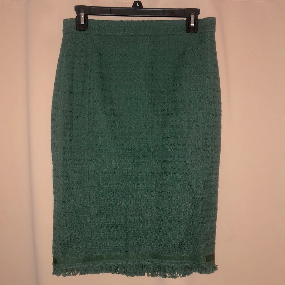 J Crew pencil skirt hunter green - NWT 4